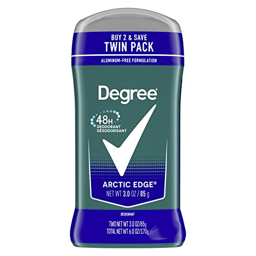 Degree Men Original Deodorant 48-Hour Odor Protection Arctic Edge Deodorant For Men 3 oz, Twin Pack Beauty and Personal Care Degree Default Title