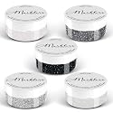 MARBLERS Cosmetic Grade Fine Glitter 5-Pack [Mono Beauty] 0.90oz (25g) | Non-Toxic | Vegan | Cruelty-Free | Eyeshadow, Nail Polish, Nail Art |
