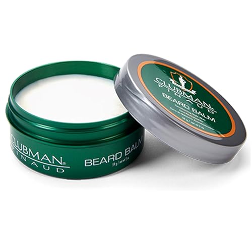 Clubman Pinaud Beard Balm - Nourishing & Conditioning Beard Balm for Men, Strong Hold, 2 oz