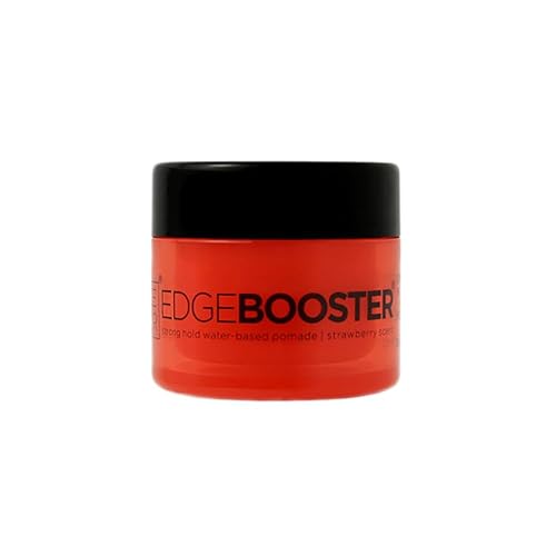 Style Factor EDGEBOOSTER Strong Hold Water-Based Pomade 0.85 Oz Mini Travel Size (0.85 Fl Oz (Pack of 1), Strawberry)