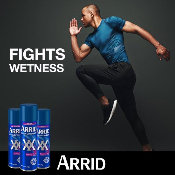 Arrid Deodorant 6oz Aerosol Extra Extra Dry Morning Clean 3 Pack Beauty and Personal Care Arrid