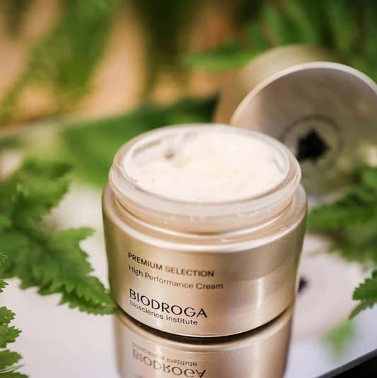 Biodroga Premium Selection High Performance Cream (1.7 oz) with 24 CARAT GOLD - 95.8% Natural - Luxury Class for Mature Skin - NO Fragance, Colouring
