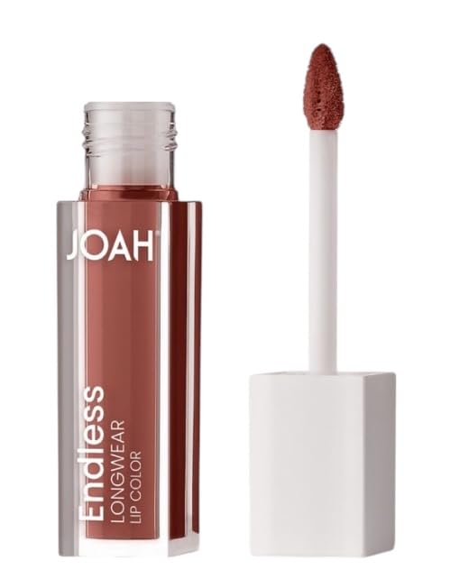 JOAH Endless Long Wear Liquid Lipstick - Tasty | Long-Lasting Matte Finish | Transfer-Proof | Vegan & Cruelty-Free | Peachy Nude Lip Color for All-Day