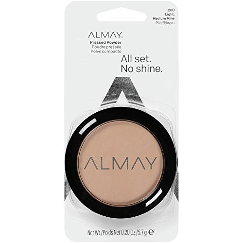Almay Smart Shade Skin Tone Matching Pressed Powder, Light/Medium [200] 0.20 oz (Pack of 3)