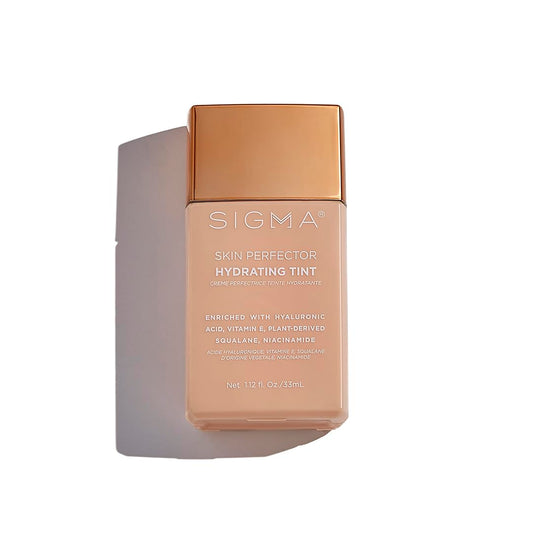 Sigma Beauty Skin Perfector Hydrating Tint (2 - Light Beige Tint) - Skin Tint Foundation for Lightweight, Buildable Coverage, With Hyaluronic Acid, Niacinamide Serum, and More