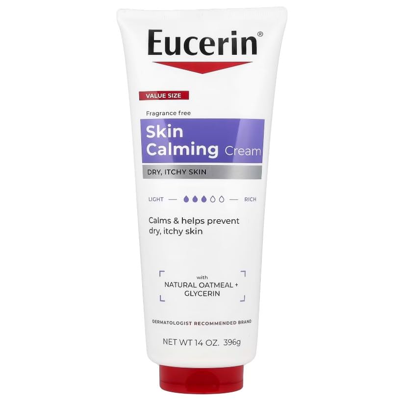 Eucerin Calming Creme Daily Moisturizer - 14 oz, Pack of 4