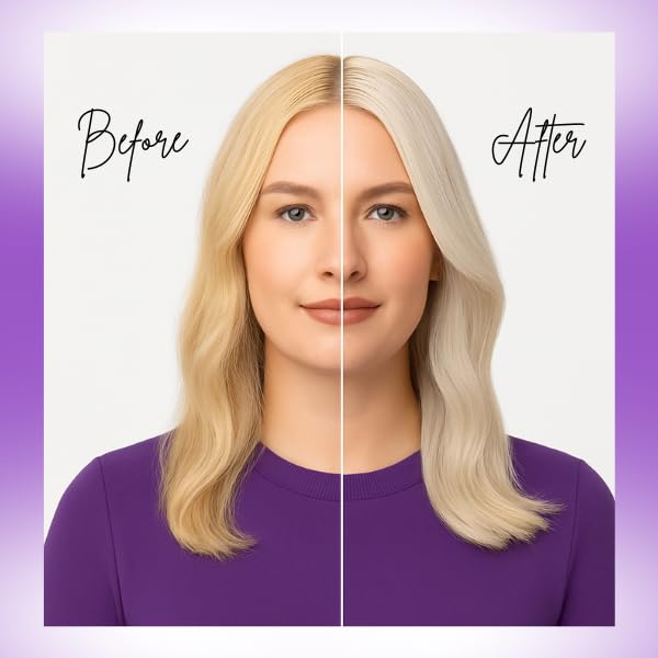 GiQir Beauty Purple Shampoo and Hair Mask Set, No More Yellow Hair Tone, Anti-Fading, 16.9 fl oz, 500mL, PH5.05.2