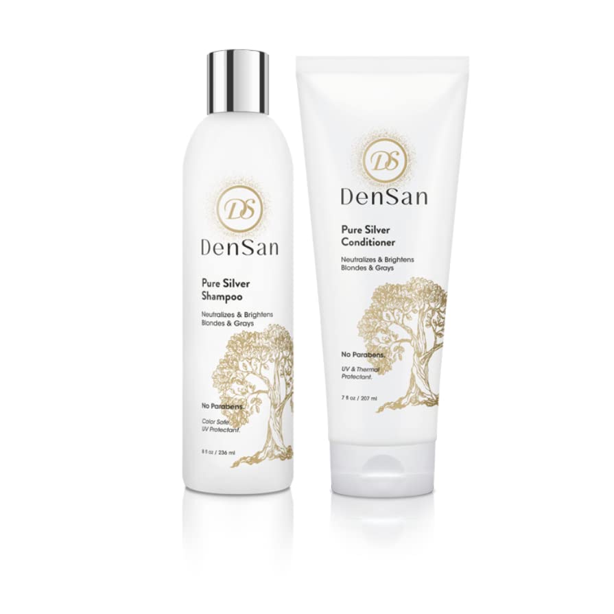 DenSan Pure Silver Shampoo 8 Fl Oz & Conditioner 7 Fl Oz