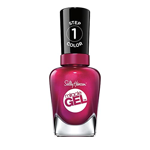Sally Hansen Miracle Gel™, Mad Women, Long Lasting, Gel-Like Formula, No UV Lamp Needed, Red Nail Polish Beauty & Personal Care Sally Hansen