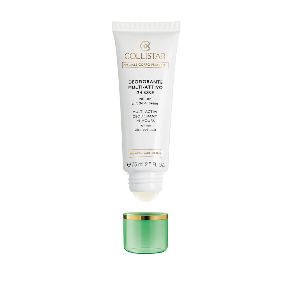 Collistar Perfect Body Deodorant 24h Roll-on 75 ml whit Oak Milk 75 ml, 2.5 Fl Oz, made in italy [italian import] Beauty and Personal Care Collistar