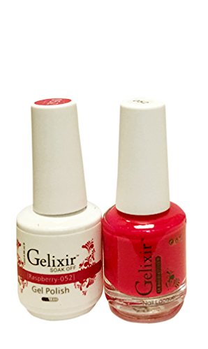 Gelixir matching color & nail lacquer Raspberry -052