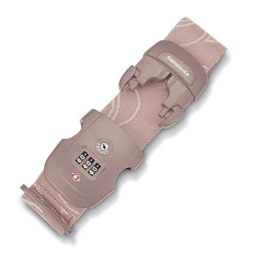 Samsonite 3-Dial Combination Lock, TSA Approved Travel Lock, Dusty Rose