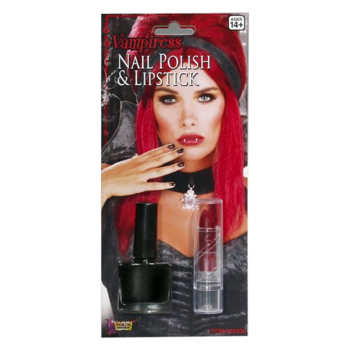 Forum Novelties 199248 Vampiress Nail Polish & Lipstick Set Beauty & Personal Care Forum Novelties