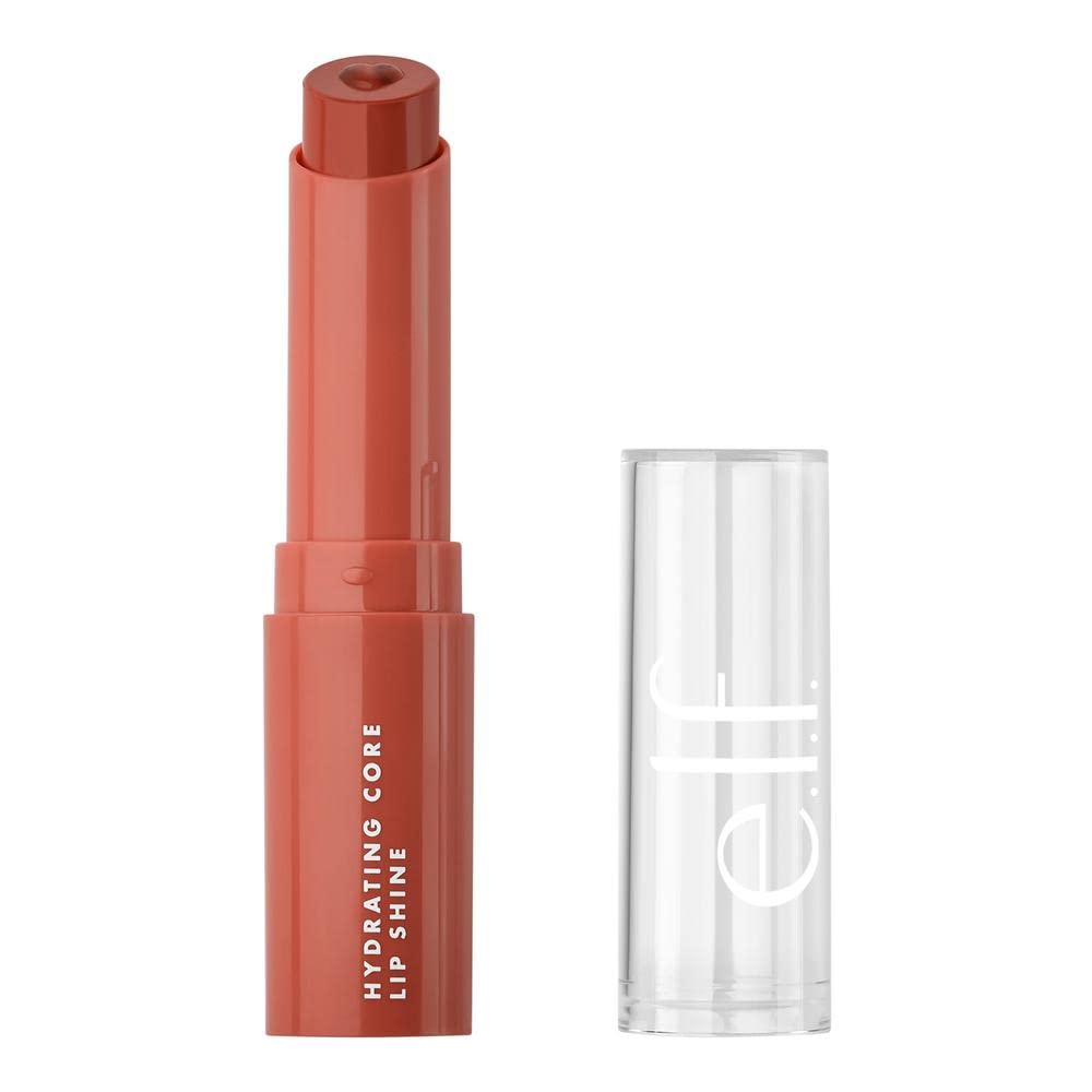 e.l.f. Hydrating Core Lip Shine, Conditioning & Nourishing Lip Balm, Sheer Color Tinted Lip Moisturizer, Blissful, 0.09 Oz Beauty & Personal Care e.l.f.