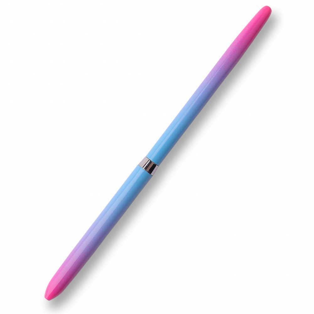SILPECWEE 1Pc UV Gel Nail Ombre Brush Kolinsky Alloy Handle Nylon Hair Nail Art Gradient Painting Drawing Pen Manicure Brush Tools