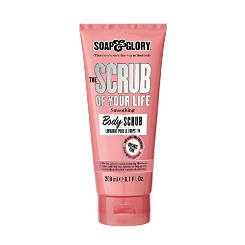 Soap & Glory Original Pink The Scrub Of Your Life Exfoliating Body Scrub - Smoothing & Buffing Vegan Scrub - Rose & Bergamot Body Polish with Shea