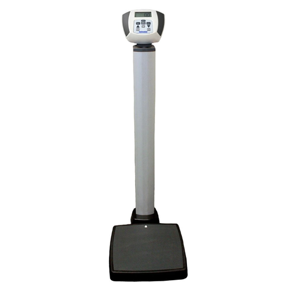 Health O Meter 599KL Digital Scale, Waist High, 600 lbs. Capacity, 14-1/4" x 14-1/4" x 2-5/8" Platform