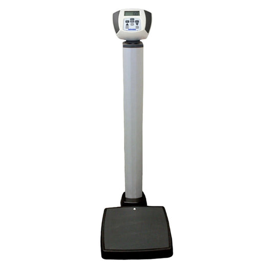 Health O Meter 599KL Digital Scale, Waist High, 600 lbs. Capacity, 14-1/4" x 14-1/4" x 2-5/8" Platform