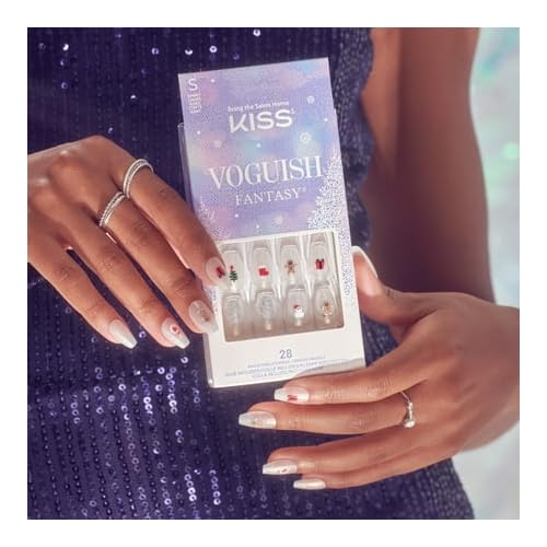 KISS Voguish Fantasy Holiday Nails - Fancy Elves Beauty & Personal Care KISS