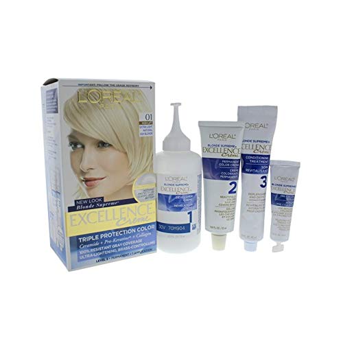 L'Oreal Paris Excellence To-Go 10-Minute Creme Colorant, Extra Light Ash Blonde (Pack of 3)