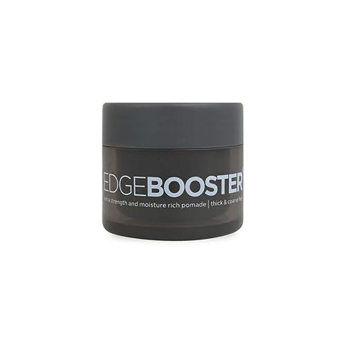 Style Factor Edge Booster Extra Strength and Moisture Rich Pomade 0.85oz Mini Travel Size (0.85oz, Pack of 1, Hematite)