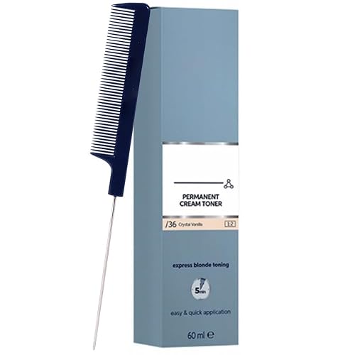 BlondorPlex Crystal Vanilla /36 Cream Toner 2 Ounce with Pin Tail Comb
