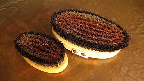 The Original Made in Germany: Large Energy/Ionic Dry Body and Massage Brush with fine Bronze Bristles, Creates rejuvenating, Energizing Oxygen on Your