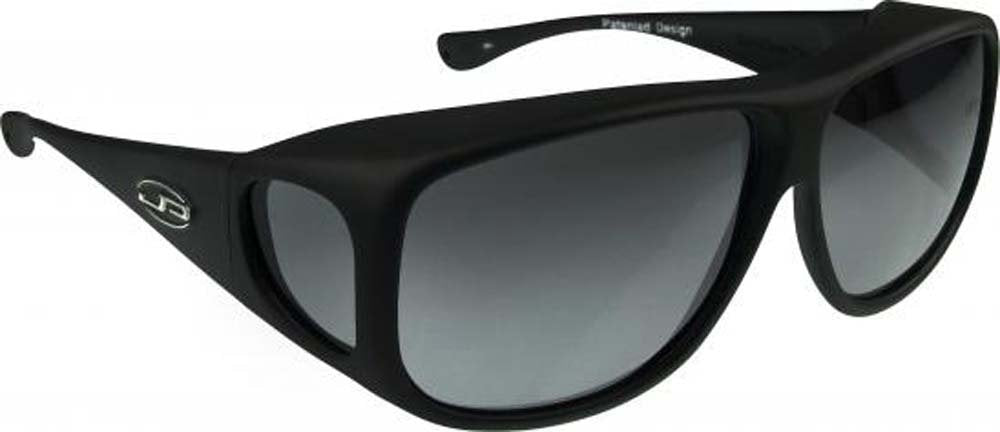 Aviator JP Fitovers - Matte Black - Grey Lens (AV001)