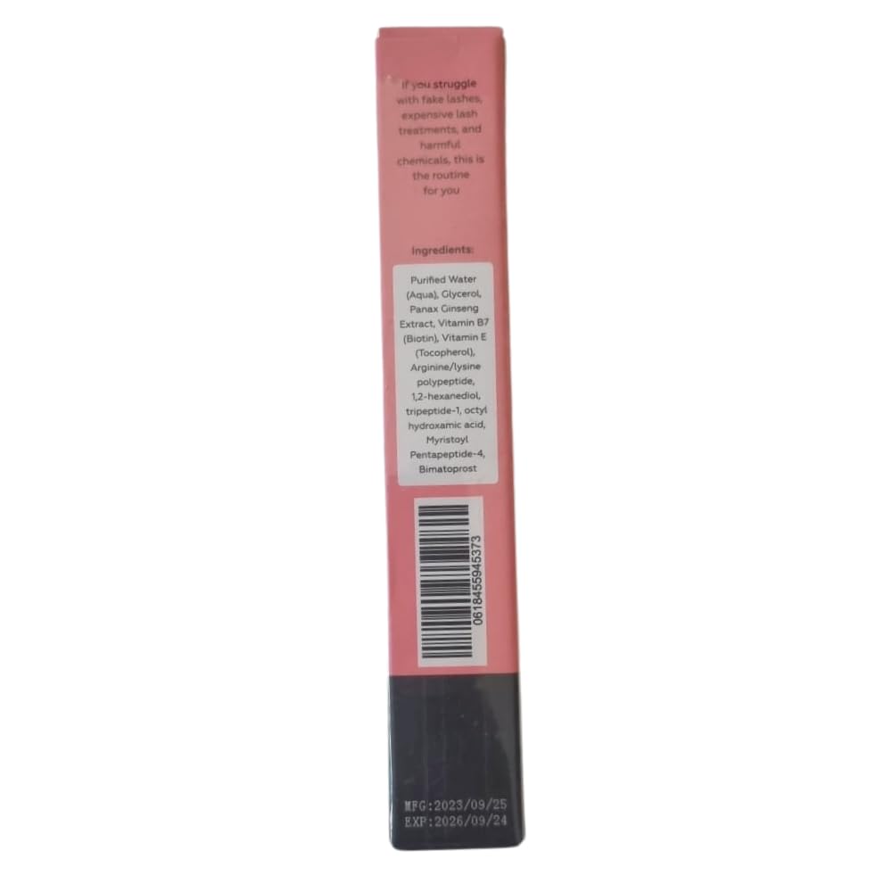 Luxe Cosmetics Eyelash Serum (3mL) Eyelash Growth Serum for Thicker, Longer & Fuller Lashes - Premium Lash Growth, Volume Lashes - Visible Results
