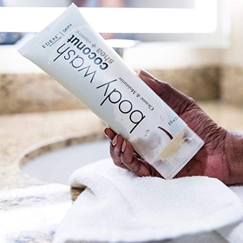 EDEN BodyWorks Coconut Shea Body Wash | 8 oz | Gently Cleanse, Heal & Moisturize Skin - Fresh Scent