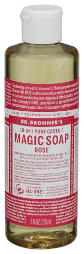 Dr. Bronners Rose Castile Soap, 8 FZ