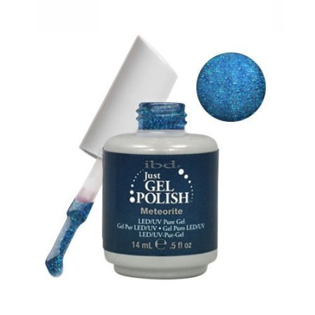 IBD Just Gel METEORITE Soak Off Blue Nail Polish UV Manicure .5 oz Salon LED by IBD [Beauty] Beauty & Personal Care IBD