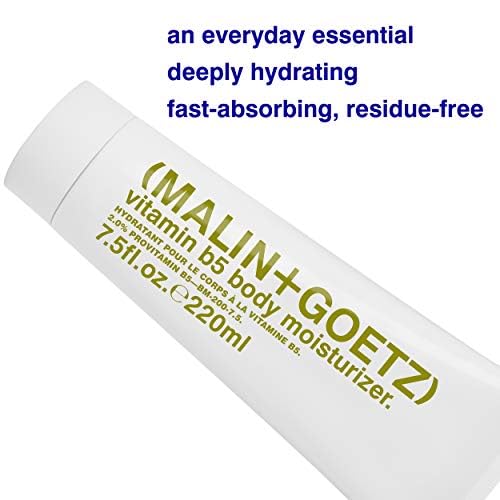 MALIN+GOETZ Vitamin B5 Body Moisturizer, 7.5 Fl. Oz. - Moisturizing Body Cream for Men & Women, Hydrating Hand & Body Lotion, All Skin Types, Vegan