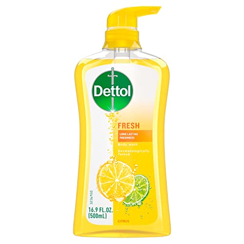 Dettol Fresh Body Wash and Shower Gel, Fresh Yuzu Citrus Scent Body Wash, 16.90 Fl Oz (Pack of 1) Beauty and Personal Care Dettol Default Title