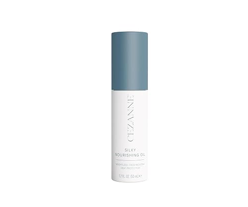 Cezanne Silky Nourishing Oil - Lightweight Shine & Frizz Control - Blend of Argan, Camellia & Marula Oils - 1.7 fl oz