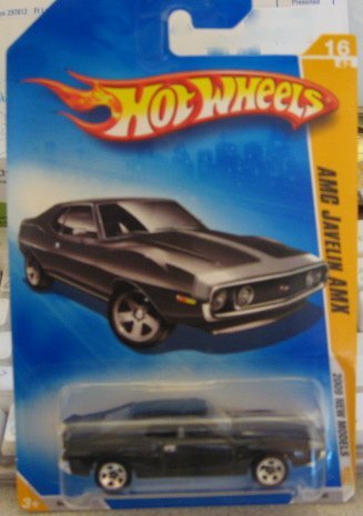 Hot Wheels 2009-016 AMC Javelin AMX New Models BLACK 1:64 Scale