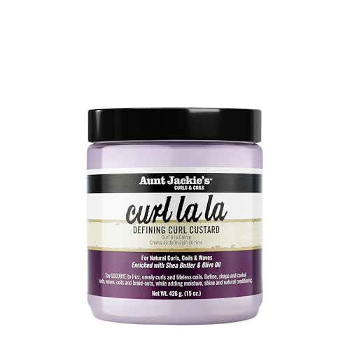 Aunt Jackie's Curl La La, Lightweight Curl Defining Custard, Enriched with Shea Butter & Olive Oil, Basic, 15 Ounce