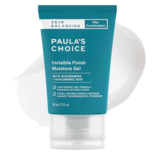Paula's Choice SKIN BALANCING Invisible Finish Gel Face Moisturizer with Niacinamide & Hyaluronic Acid, Lightweight Face Gel Cream for Large Pores