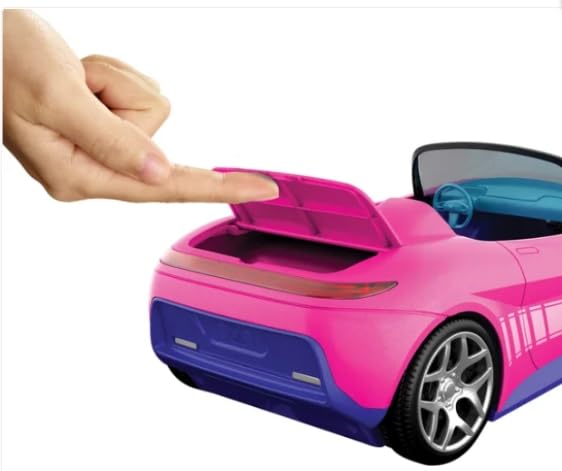 Hot Wheels Remote Control Barbie Convertible Car with 2 Dolls