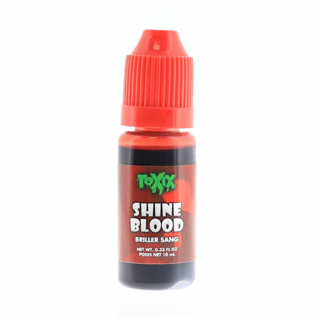 TOXIX Shine Blood - Fake Blood Dries to a Shine, Wet Look, Non Staining Blood