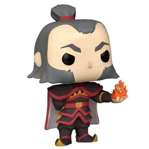 Funko POP Animation: Avatar - Admiral Zhao with Glow in The Dark Fireball, Amazon Exclusive, Multicolor
