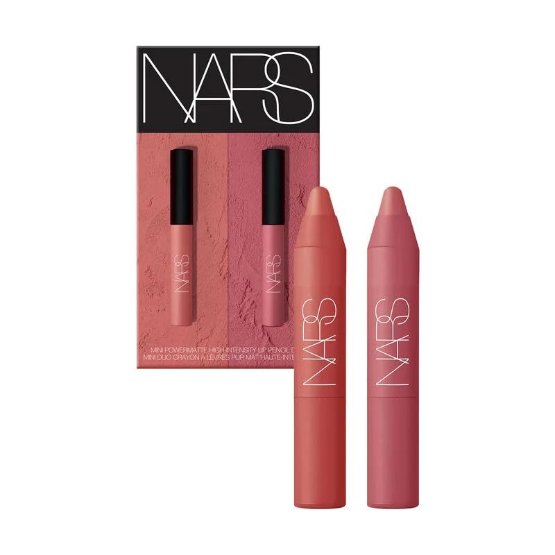NARS Mini Powermatte Lip Pencil Duo Set, Dolce Vita and Take Me Home, 2 Piece