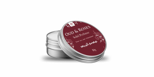 AL MASNOON Rose Oud Solid Perfume 10g - Luxurious Arabic Fragrance with Oud & Roses, Long-Lasting All-Day Scent, Can Be Used as Deodorant, Pack of 1 Beauty and Personal Care al masnoon
