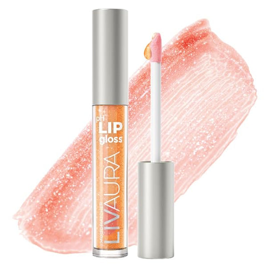 LIVAURA Shimmer Lip Gloss pH Activated, Glitter Lip Gloss for Women, Glossy, Shiny, Sparkly LipGloss, High-Shine Glittery Lipstick, Glimmer Sparkle Beauty & Personal Care LIVAURA