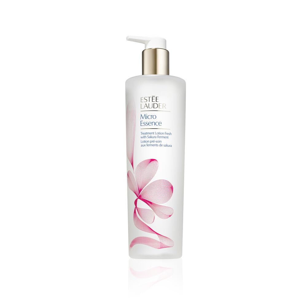Estée Lauder Micro Essence Treatment Lotion Toner Fresh with Sakura Ferment | Hydrating & Soothing + Skin Barrier Repair, 13.5 Fl Oz
