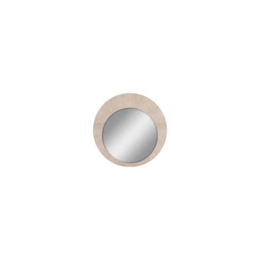 Waves Round Mirror in High Gloss Beige Angley Beauty & Personal Care Whiteline Modern Living