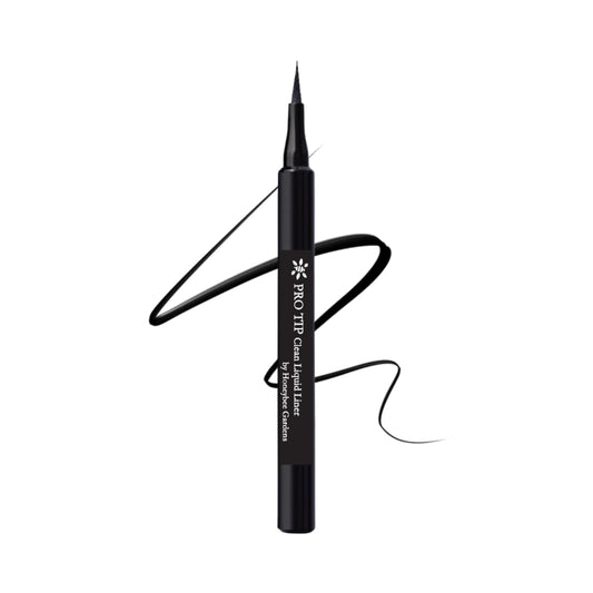 Honeybee Gardens ProTip Clean Liquid Liner, Black, Nano-Free Pigments, Long-Wearing, 0.034 fl oz