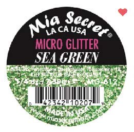 Mia Secret Professional Nail System Micro Glitter Collection - .25 oz (Sea Green)