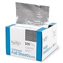 ForPro Professional Embossed Pop-Up Hair Foil Sheets for Salon Hair Color & Highlights, Pre-Cut Aluminum Foils, Non-Slip Embossed Texture, 5" W x