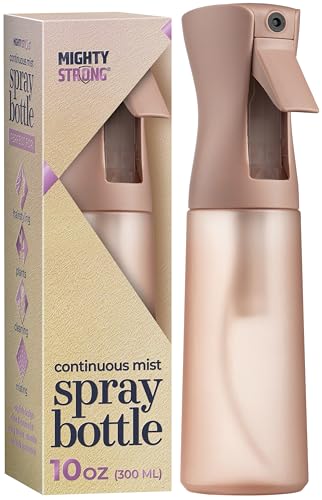 10 OZ Continuous Spray Bottles - Ultra Fine Mist Sprayer | Water Spray Bottle For Hair Stuff, Mister Spray Bottle For Plants Mister | Hair Spray Beauty and Personal Care MIGHTY STRONG Default Title